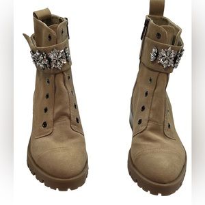 Booties- Karl Lagerfeld Prim Suede Ankle Boots NWOT/ no box #SB15